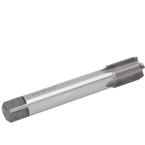 Taraud à filetage allongé HSS G1/2‑14, taraud conique en acier rapide pour la réparation de tubes, outils de coupe (1/5)
