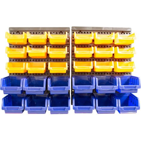 Kit rangement mural 30 bacs pvc (1/2)