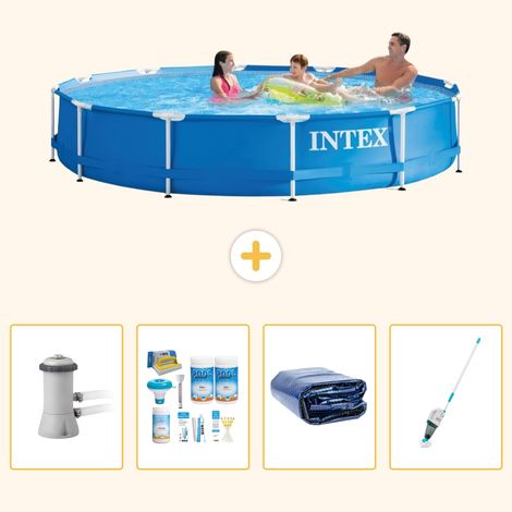 Intex Piscine Tubulaire Ronde - 366x76 cm - 5-pièces  S310 (1/5)