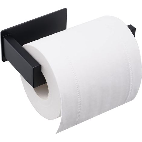Porte-papier hygiénique auto-adhésif sans perçage, pour salle de bain et cuisine (1/4)