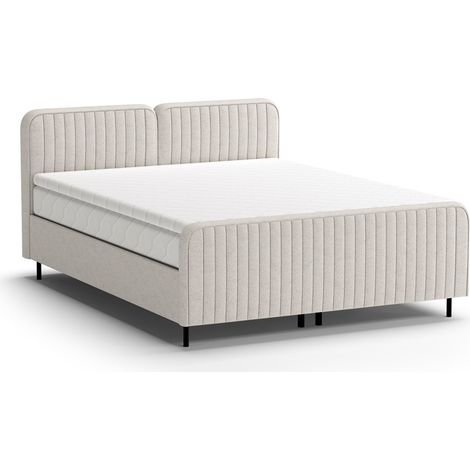 Cama continental Margate 127, Casa 02, Doble, 160x200, Tapiz, Somieres, 168x223x104cm (1/5)