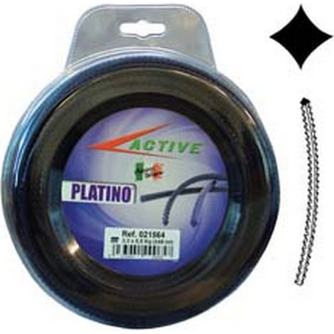 1BL FILO NYLON "PLATINO" SEGHETTATO VIOLA  PER DECESPUGLIATORI -  mm.4 - blister mt.30