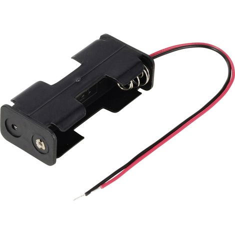 TRU COMPONENTS TC-13220504 Batteriehalter 2x Mignon (AA) Kabel (L x B x H) 57 x 17 x 26 mm