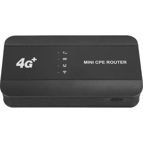 Point d'accès mobile 4G WiFi 6, connexion Ethernet 300 Mbps, jusqu'à 10 utilisateurs, batterie 3000 mAh, port RJ45 Type C pour les voyages (1/5)