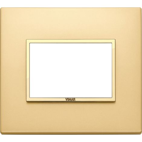 Placca 3M oro totale satinato Vimar Eikon Evo 21653.G10