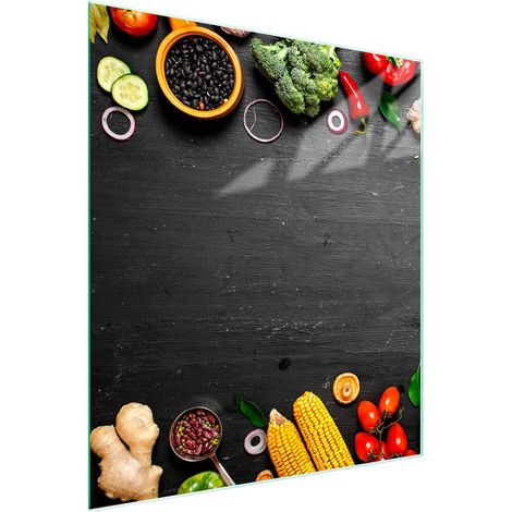 TAGLIERE IN VETRO 45x52 Verdure (1/5)