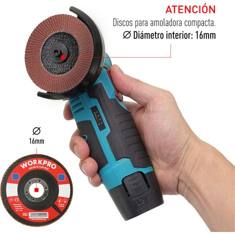 Disco lamellare piatto Ø100x16mm 40g WORKPRO (1/2)