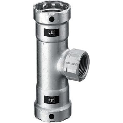 Viega Tee hydraulique argenté 1" acier non allié (1/5)