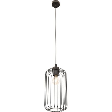 Sospensione Minimal Industrial Vander 1 Luce Nera (1/5)