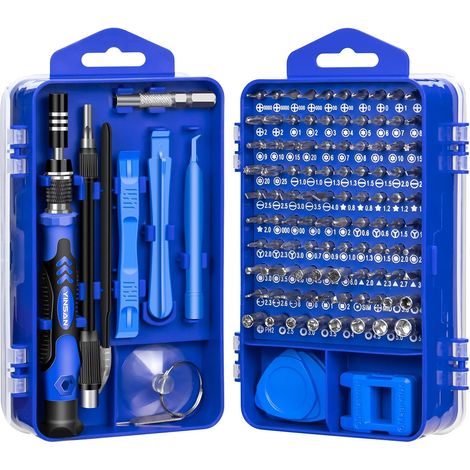 Precision screwdriver set, 120-piece screwdriver set Precision screwdriver set for electronics, camera builders, watchmakers, jewelers, precision mechanics, iPhone, laptop (1/5)