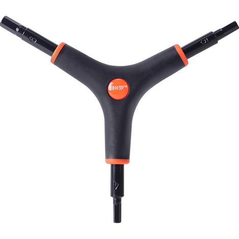 Clé de réparation de vélo 3 voies en Y Clé hexagonale résistante à usure Clé hexagonale en form de Y-outil de vélo (1/5)