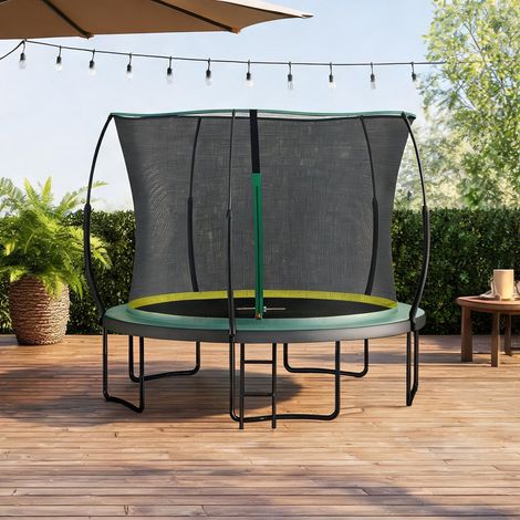 Trampoline de jardin 366 cm avec filet de sécurité et structure (1/5)