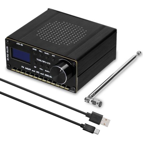 Récepteur radio ATS-20 SI4735 à ondes complètes FM AM (MW et SW) SSB (LSB et USB) couvrant les bandes radioamateurs commerciales (1/5)