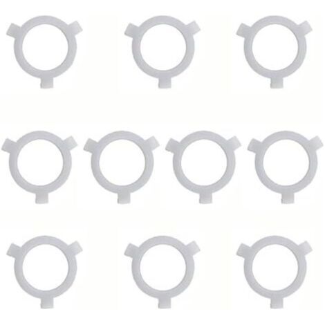 Juego de 10 anillos reductores para pantallas de lámparas de 6x5 cm, accesorios de iluminación innovadores, de E27 a E26. (1/4)