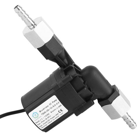 Pompes sans balais en plastique, 12V, NPT1/2 pouces, pour brassage à domicile, Circulation de bière, avec connecteur et prise cc