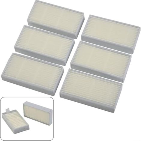 Lot de 6 filtres de rechange pour aspirateur Lidl pour aspirateur robot pour SilverCrest SSR 3000 A1 (1/3)