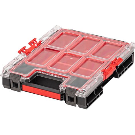 Qbrick System ONE Organiser M impilabile 365 x 265 x 77 mm 2,5 l IP 66 con 5 intarsi