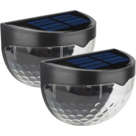 Générique Lampe Murale Solaire étanche Pour Clôture De Jardin Lot De 2 Appliques Fluorescentes Lampe Exterieur Solaire (1/5)