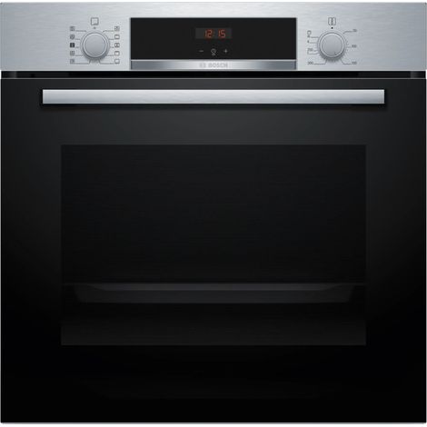 Bosch Serie 4 HQA514ES3. Dimensione del forno: Media, Tipo di forno: Forno elettrico, Capacità interna forno totale: 71 L. Posizionamento dell'apparecchio: Da incasso, Colore del prodotto: Nero, Ac... (1/5)