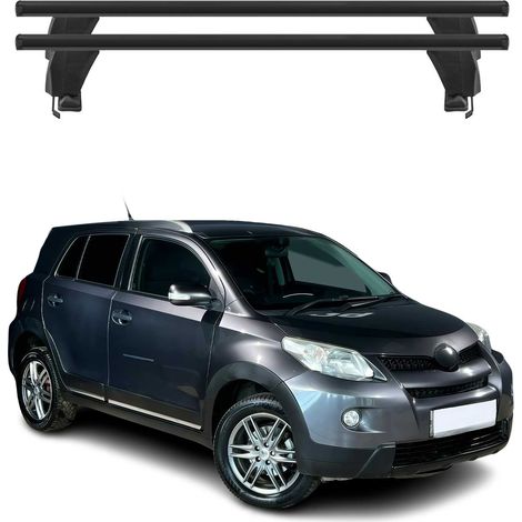 OMAC Dachträger Querträger Alu für Toyota Urban Cruiser II XP110 2008-2014 – Abschließbar – T-Nut – City-Crash-getestet – Max. 50 kg Schwarz (1/5)