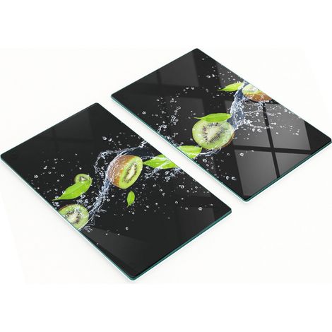 Bandejas decorativas de vidrio para servir kiwi y snacks acuáticos, 2x30x52 cm. (1/5)