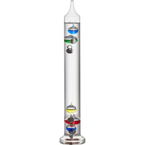 TFA Dostmann Flüssigkeitsthermometer GALILEO GALILEI Thermometer Transparent 18.1018.01.54 (1/2)