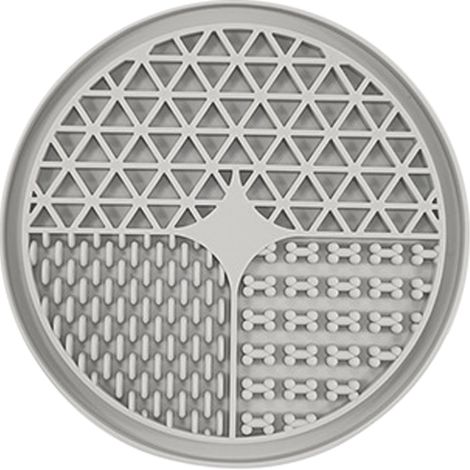Tapis Licking Pour Chien - En Silicone Souple Avec Motifs Relief - Idéal Pour Ralentir La Mangeoire Et Réduire L'Anxiété - 1 Pièce (1/5)