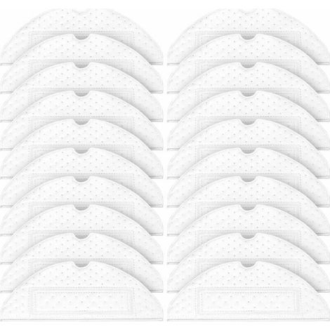 Chiffons Jetables Pour Robot Balai - Compatible Roborock S7 S7 Plus S7 Max S7 MaxV S7 MaxV Ultra T7 T7S - Matériau Non Tissé Absorbant - Lot de 20 (1/5)