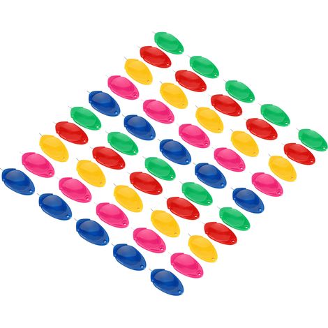 50 enfile-aiguilles de 5 couleurs, petits et légers, pour la couture, la broderie et les travaux d'aiguille. (1/5)