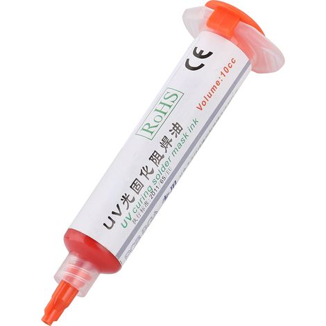 Masque à souder UV 10CC pour réparation téléphone, 6 couleurs disponibles (rouge) (1/5)