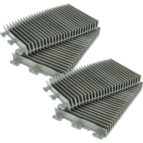 vhbw 4x Brosse compatible avec Zodiac Vortex 3, 4, 2 robot aspirateur de piscine - en PVC, 21 x 12,5 x 2,4 cm