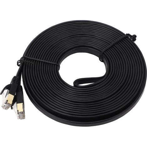 Câble réseau CAT7 10 Gigabit haute vitesse de 10 mètres, accessoires informatiques pour la transmission (1/5)