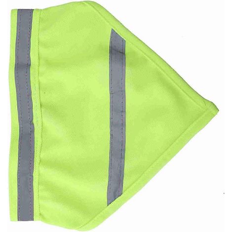 Écharpe/bavoir réfléchissant pour chien/chiot (Jaune fluorescent L) (1/2)