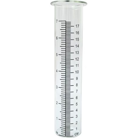 Pluviomètre en plastique résistant au froid – Mesure précise jusqu'à 17 cm – Double échelle – Pour extérieur et jardin (1/5)