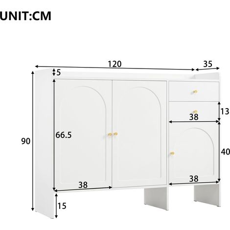 Kleiderschrank aus MDF in Weiß 120 x 35 x 90 cm HOMAIRE (1/5)