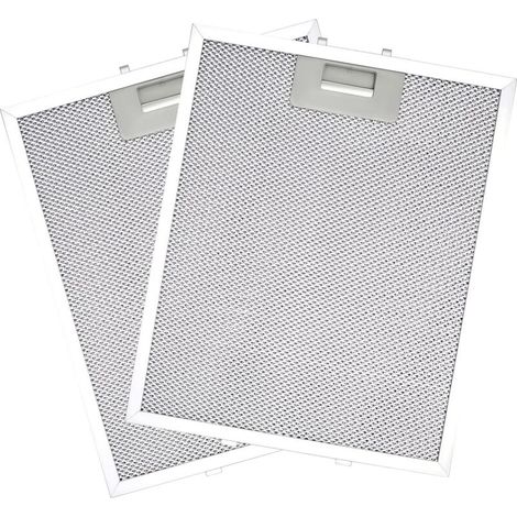 Set di 2 filtri di ricambio per cappa aspirante, 320 x 260 mm, filtri universali in lega di alluminio con 5 strati di alluminio, filtro antigrasso in metallo, filtri per cappa da cucina.