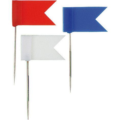 Drapeaux de signalisation Alco AL-710, boîte de 20 pièces, blancs