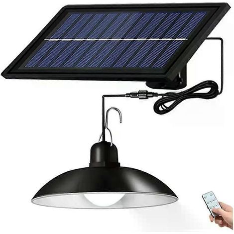Solar-Pendelleuchte: Eine LED-Solarleuchte mit Fernbedienung für Scheune, Schuppen, Hühnerstall, Bullengehege usw. (1/4)