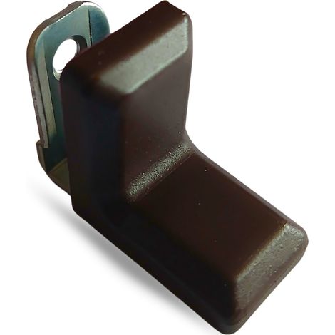 Ángulo para muebles Komandorek, soporte metálico + tapa, marrón, a cuadros (46) 100 unidades (1/5)