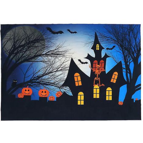 1 fond photo d'Halloween pour décorations d'Halloween (1/3)