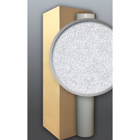 EDEM 80304BR60-4 Carta da parati verniciabile in TNT bianco a rilievo effetto stucco 1 scatola 4 rotoli per 106 mq