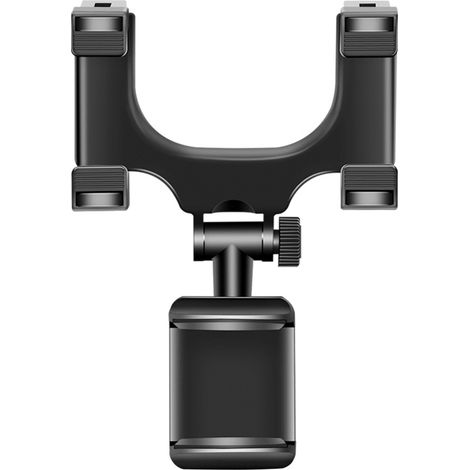 Support Téléphone Voiture - Fixation Rétroviseur - Ajustable 360° - Antivibration - Compatible Tous Smartphones - 1 Pièce (1/5)