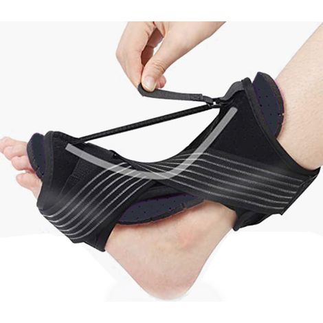Plantarfasziitis Nachtschiene, Verstellbare Atmungsaktive Plantarfasziitis-Knöchelorthese, Für Fußfall, Unterstützung Der Achillessehnenentzündung