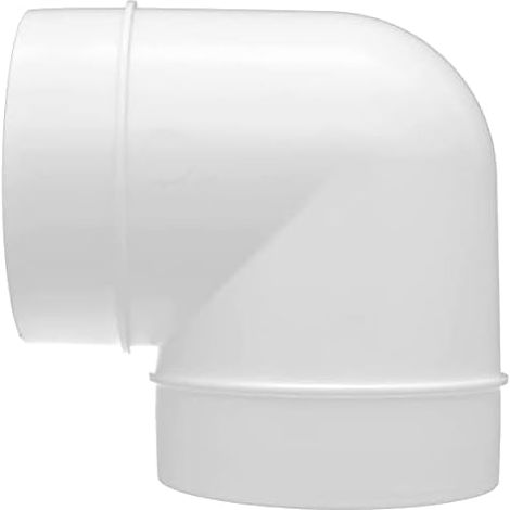 VENT 90 Degree Angled Pipe for Ventilation and Air Vent 150 mm Plastic for Extractor Hood - Angled Tube (1/5)