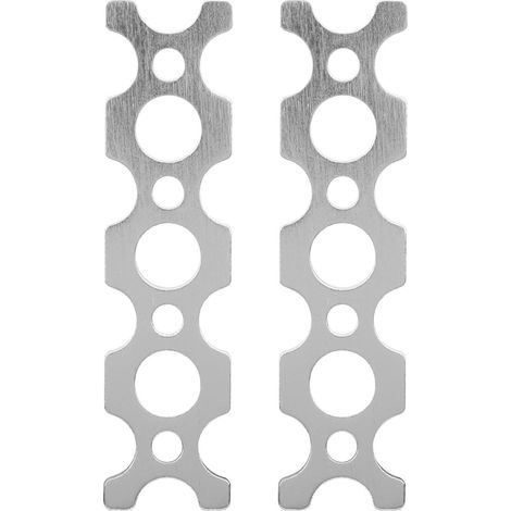Liaison Plate Aluminium 4 Trous - Distance 8mm Pour Robotique Tetrix - Construction Mécanique - Lot De 2 (1/5)