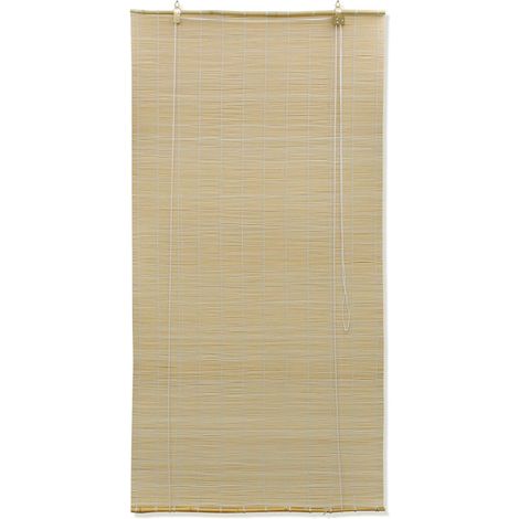 FIMEI Store roulant en bambou 80 x 220 cm Naturel (1/5)
