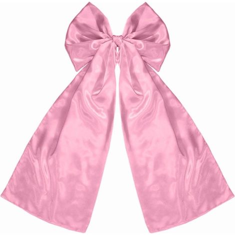 Ribbon - Bow Satin - Pour Décoration De Sapin De Noël Et Emballage Cadeau - Rose - 1 Pièce (1/3)