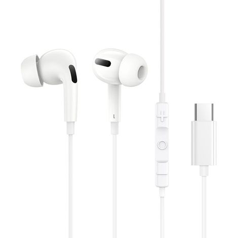 Auriculares con cable Tipo-C - BASEUS - Encok C18 (NGCR030102) - USB-C - Blanco - Deporte