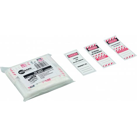 Set di etichette per 50 lucchetti, inglese/polacco/russo – THIRARD