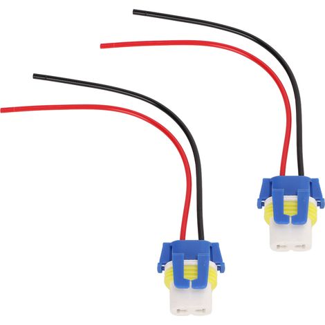 Lot de 2 douilles LED avec faisceau de câblage, léger, portable, pratique et résistant à la corrosion, pour phares de voiture, bateau et vélo. (1/5)